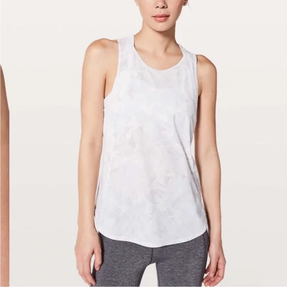 LULULEMON jasmine white sculpt tank - Picture 1 of 5